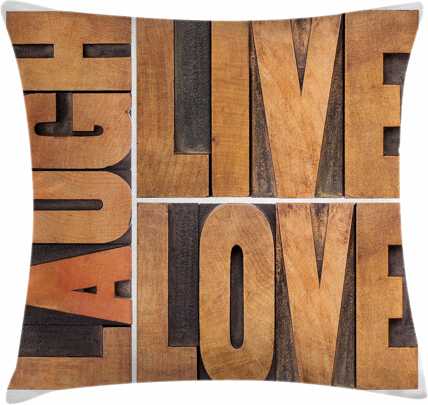 live laugh love decor throw pillow cushion cover