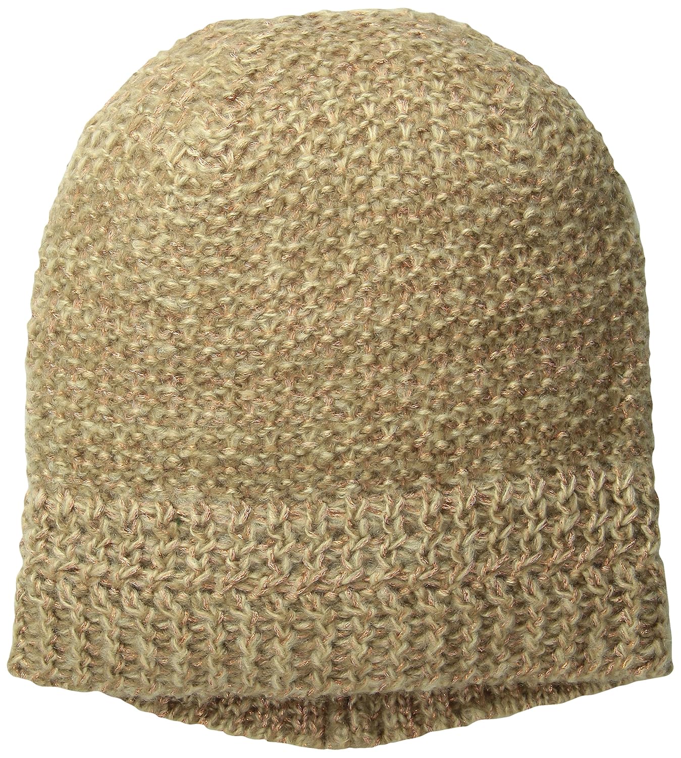 d&y 女式针织无檐小便帽带金属纱线