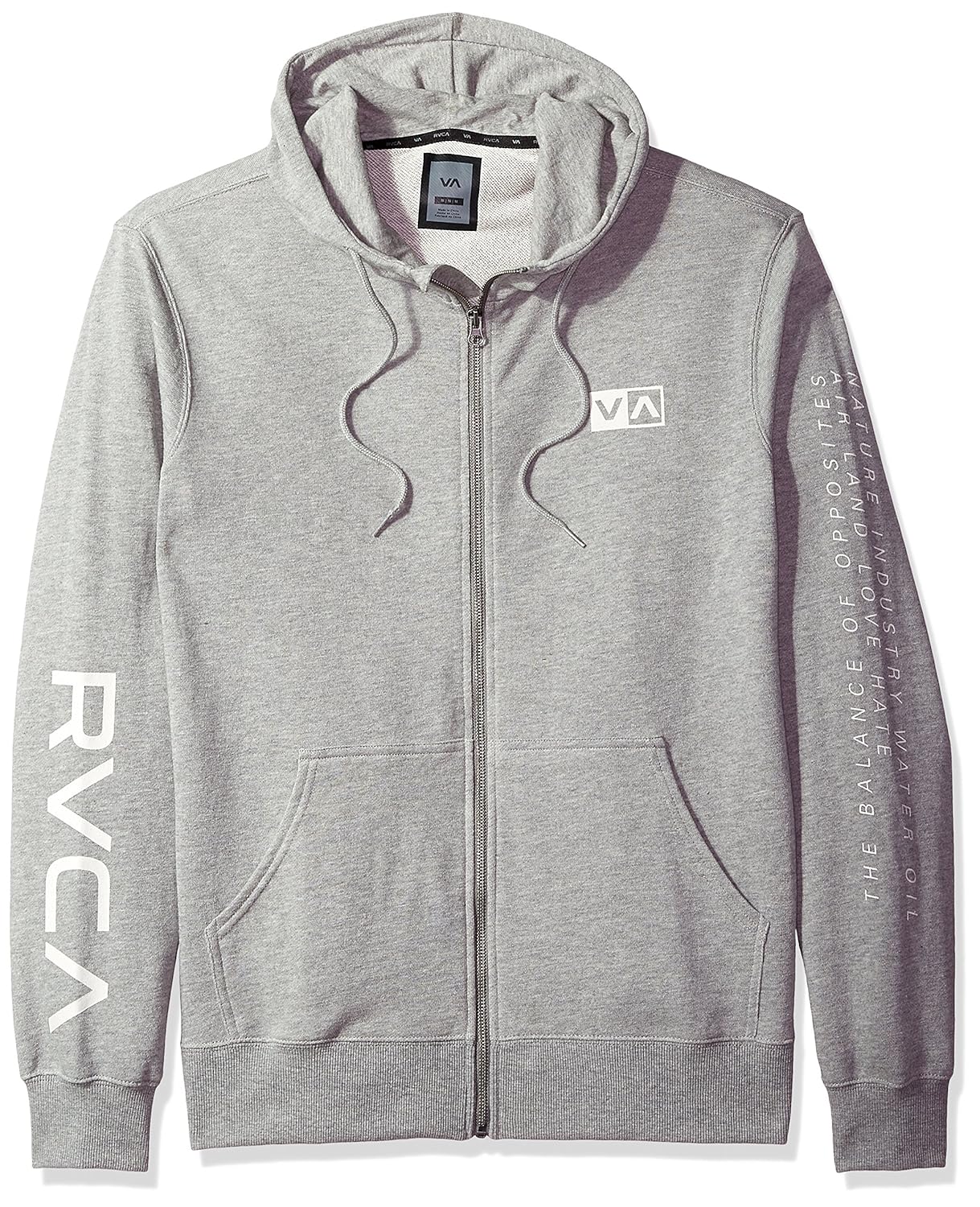 rvca 男式平衡 reflect 拉链连帽衫 【rvca】 服饰