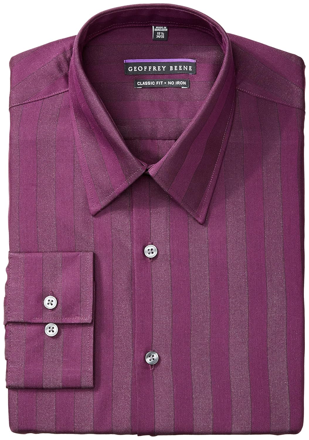 geoffrey beene 男式常规版型色调条纹,端口39.4 cm ,领围86.4 - 88.