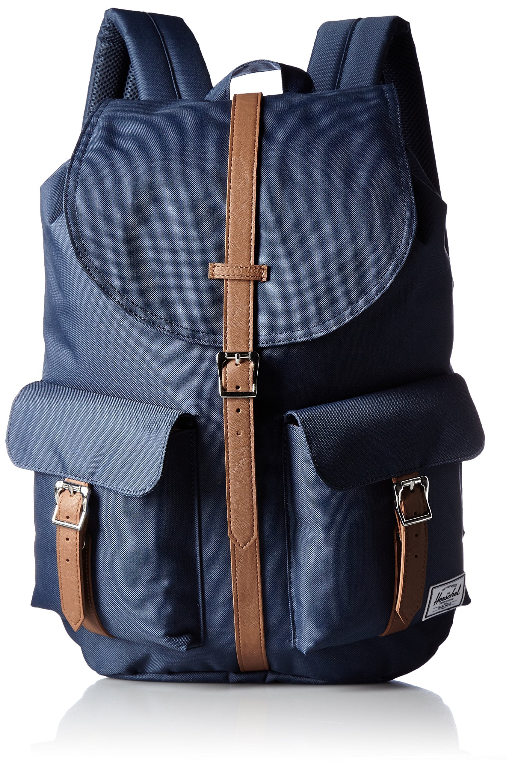 herschel supply dawson 中性 时尚双肩背包 10233-00007 海蓝色/棕