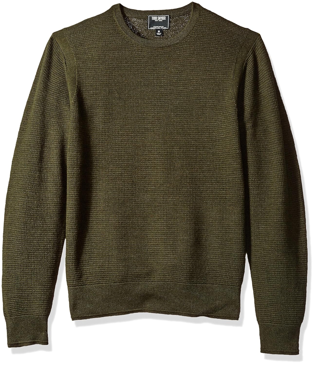 todd snyder 男式美利奴羊毛圆领 橄榄色 medium