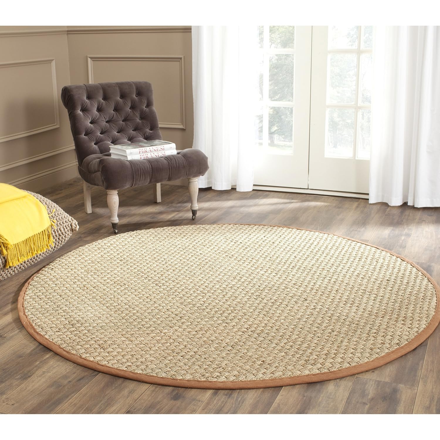 safavieh 天然纤维系列 nf114a 篮织自然米色海草地毯(12.