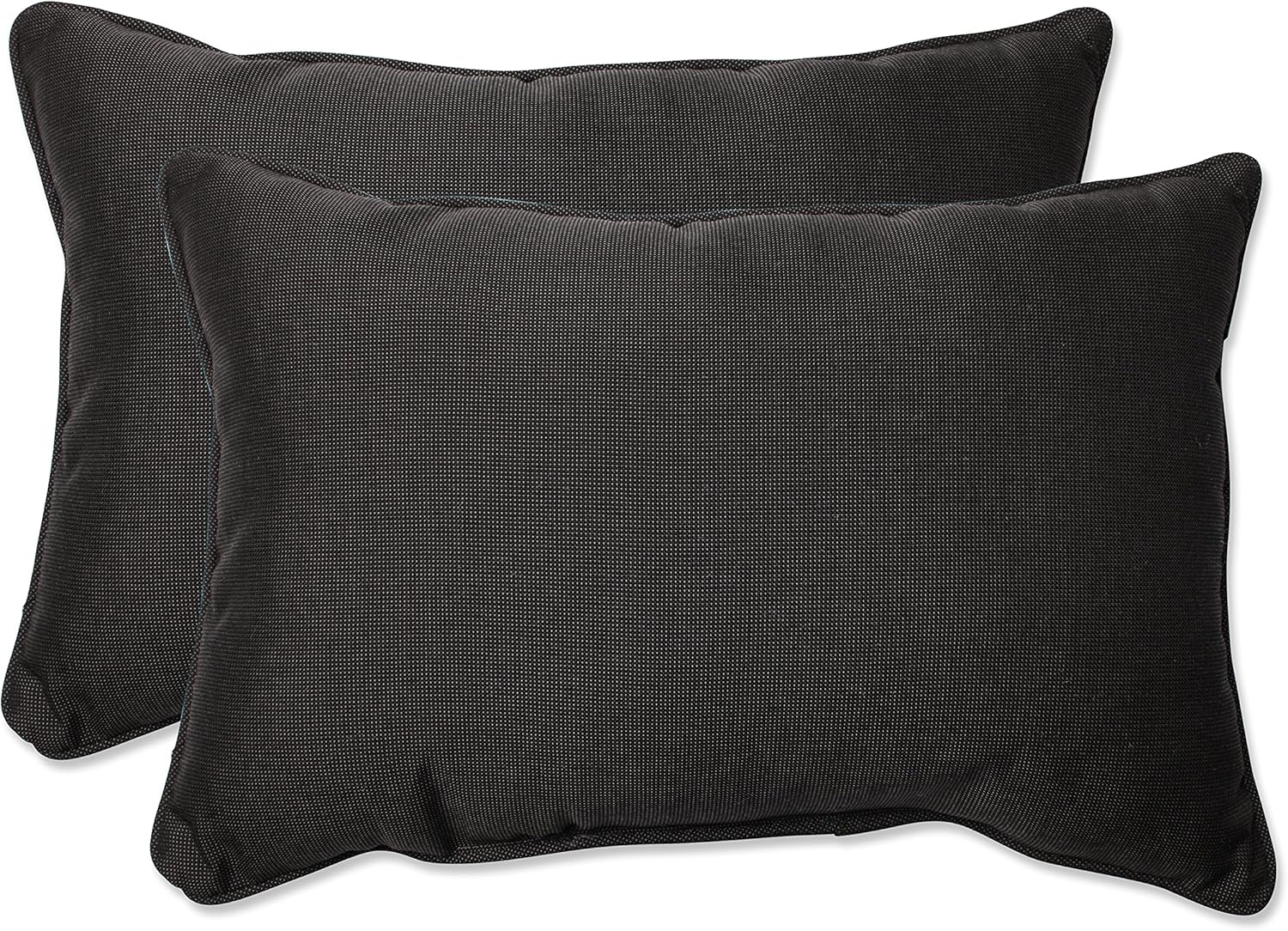 pillow perfect 室外/室内花花呢超大矩形抱枕(2 件套) 黑色 591247