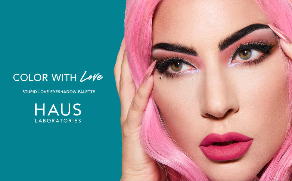haus laboratories lady gaga制作的:stupid love 18色眼影盘 | 哑光