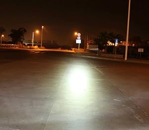 美蒂亚摩托车灯电动车LED流氓内置前照灯大灯